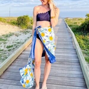 NWT Printfresh  Lemon Zest Beach Bag